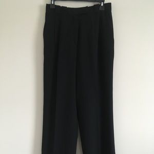 Escada Black Pure Wool Str Leg High Rise Pants 38